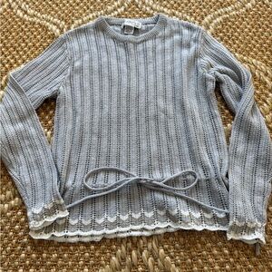Givenchy Sport Gray Knit Women's Sweater size Medium. So chic!